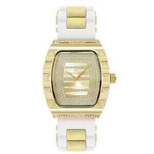 52mm Montres Carlo Men's Sport Fashion Luxury Silicone Band Stones Wrist Watch